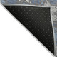 8' X 10' Gray Blue And Ivory Snowflake Washable Indoor Outdoor Area Rug