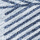 8' X 10' Sky Blue Navy Blue And Ivory Snowflake Washable Indoor Outdoor Area Rug