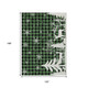 10' X 14' Green Black And Ivory Plaid Washable Indoor Outdoor Area Rug