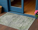 3' X 5' Artichoke Green And Gray Medallion Washable Indoor Outdoor Area Rug