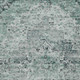 3' X 5' Teal Blue And Pale Aqua Medallion Washable Indoor Outdoor Area Rug