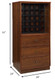 52" Brown And Black Wood Bar Cabinet With Three Drawers