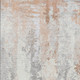 9' X 12' Coral And Ivory Abstract Washable Indoor Outdoor Area Rug