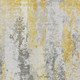 3' X 5' Yellow And Ivory Abstract Washable Indoor Outdoor Area Rug
