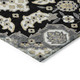 8' X 10' Black Gray And Beige Medallion Washable Indoor Outdoor Area Rug