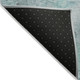 8' Teal Blue And Gray Round Floral Washable Indoor Outdoor Area Rug
