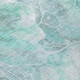10' X 14' Teal Blue And Gray Floral Washable Indoor Outdoor Area Rug