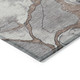 9' X 12' Brown And Charcoal Abstract Washable Indoor Outdoor Area Rug