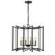Rhian 8-Light Matte Black Pendant