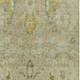 9' X 12' Khaki Gold And Beige Floral Washable Indoor Outdoor Area Rug