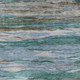 3' X 5' Teal Blue Khaki And Taupe Abstract Washable Indoor Outdoor Area Rug