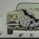 23" Black Silver And White Metal Silent Analog Exposed Gear Wall Clock
