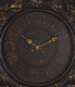 20" Brown And Gold Heavy Duty Plastic Silent Analog Round Wall Clock