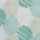 3' X 5' Teal Blue Ivory And Taupe Geometric Washable Indoor Outdoor Area Rug