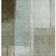 10' X 14' Pale Aqua And Beige Abstract Washable Indoor Outdoor Area Rug