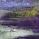 9' X 12' Purple Yellow And Ivory Abstract Washable Indoor Outdoor Area Rug