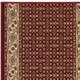6' Red And Beige Moroccan Runner Rug