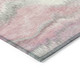 3' X 5' Blush And Ivory Abstract Washable Indoor Outdoor Area Rug