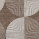 8' X 10' Beige And Taupe Geometric Washable Indoor Outdoor Area Rug