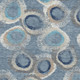 3' X 5' Denim Blue Ivory And Taupe Geometric Washable Indoor Outdoor Area Rug