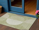 3' X 5' Artichoke Green And Ivory Geometric Washable Indoor Outdoor Area Rug