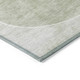 8' X 10' Artichoke Green Green And Ivory Geometric Washable Indoor Outdoor Area Rug