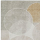 9' X 12' Beige Ivory And Gold Geometric Washable Indoor Outdoor Area Rug