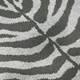 3' X 5' Gray And Black Zebra Print Washable Indoor Outdoor Area Rug