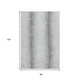 8' X 10' Gray And White Animal Print Washable Indoor Outdoor Area Rug