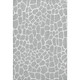 8' X 10' Gray And White Animal Print Washable Indoor Outdoor Area Rug