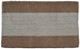 2' X 3' Brown And Beige  Jute Striped Hand Woven Area Rug