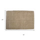 6' Natural Jute Geometric Hand Woven Area Rug