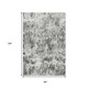 8' X 10' Gray Brown And Ivory Abstract Washable Indoor Outdoor Area Rug