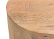 Set of Three Brown Solid Wood Round Solid Furniture Set