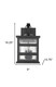 Black And Clear Three Light Transparent Dimmable Outdoor Hanging Lights With Black Shades