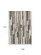 9' X 12' Brown Ivory And Gray Abstract Distressed Washable Area Rug With UV Protection