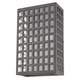 Black And Clear Two Light Seeded Dimmable Outdoor Hanging Lights With Bronze Shades