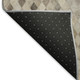 3' X 5' Gray Ivory And Beige Diamond Washable Area Rug With UV Protection