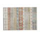 3' X 5' Desert Sand Rust And Ivory Tribal Washable Area Rug With UV Protection