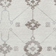 10' X 14' Taupe And Ivory Floral Medallion Washable Area Rug With UV Protection