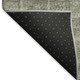 8' Olive Green And Ivory Floral Medallion Washable Round Rug With UV Protection