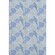 10' X 14' Blue And Beige Geometric Washable Area Rug With UV Protection