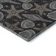 10' X 14' Midnight And Taupe Geometric Washable Area Rug With UV Protection