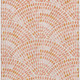 9' X 12' Peach And Ivory Geometric Washable Area Rug With UV Protection