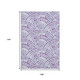 9' X 12' Purple And Ivory Geometric Washable Area Rug With UV Protection