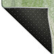 3' X 5' Green Ivory And Navy Blue Geometric Washable Area Rug With UV Protection
