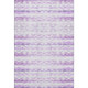 5' X 8' Purple And Ivory Geometric Washable Area Rug With UV Protection