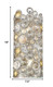 18" Silver Metal Vanity Flush Mounted Sconce