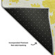 3' X 5' Yellow And Ivory Abstract Washable Area Rug With UV Protection