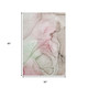 5' X 8' Blush And Ivory Abstract Washable Area Rug With UV Protection